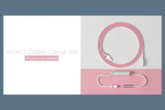 AKKO Coiled Aviator Cable V2 (Prunus Lannesiana)