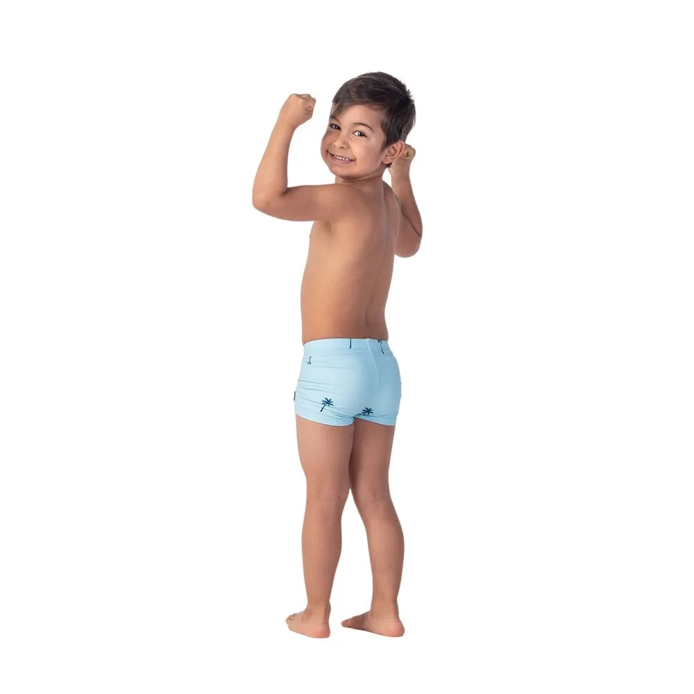 Aquawave Boys Tarym Palm Print Swimming Trunks