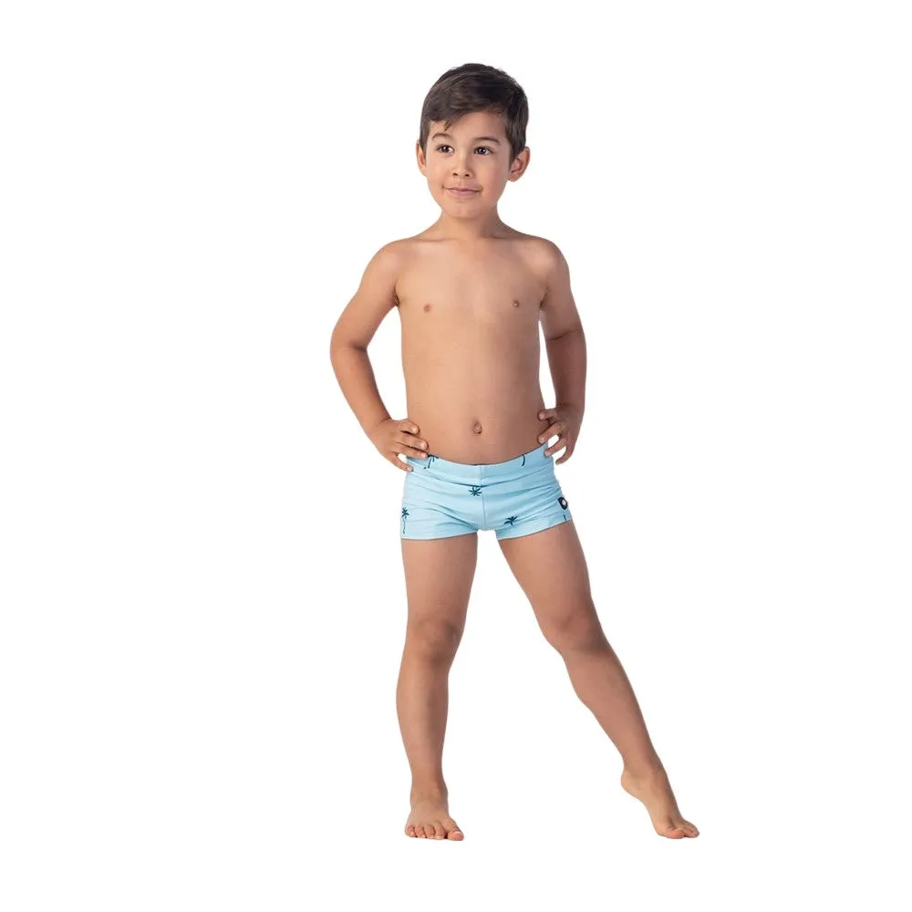 Aquawave Boys Tarym Palm Print Swimming Trunks