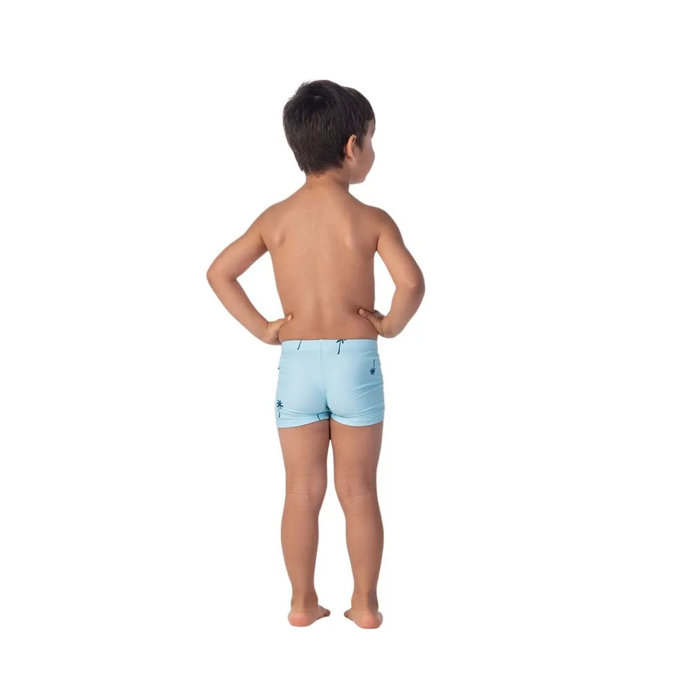 Aquawave Boys Tarym Palm Print Swimming Trunks