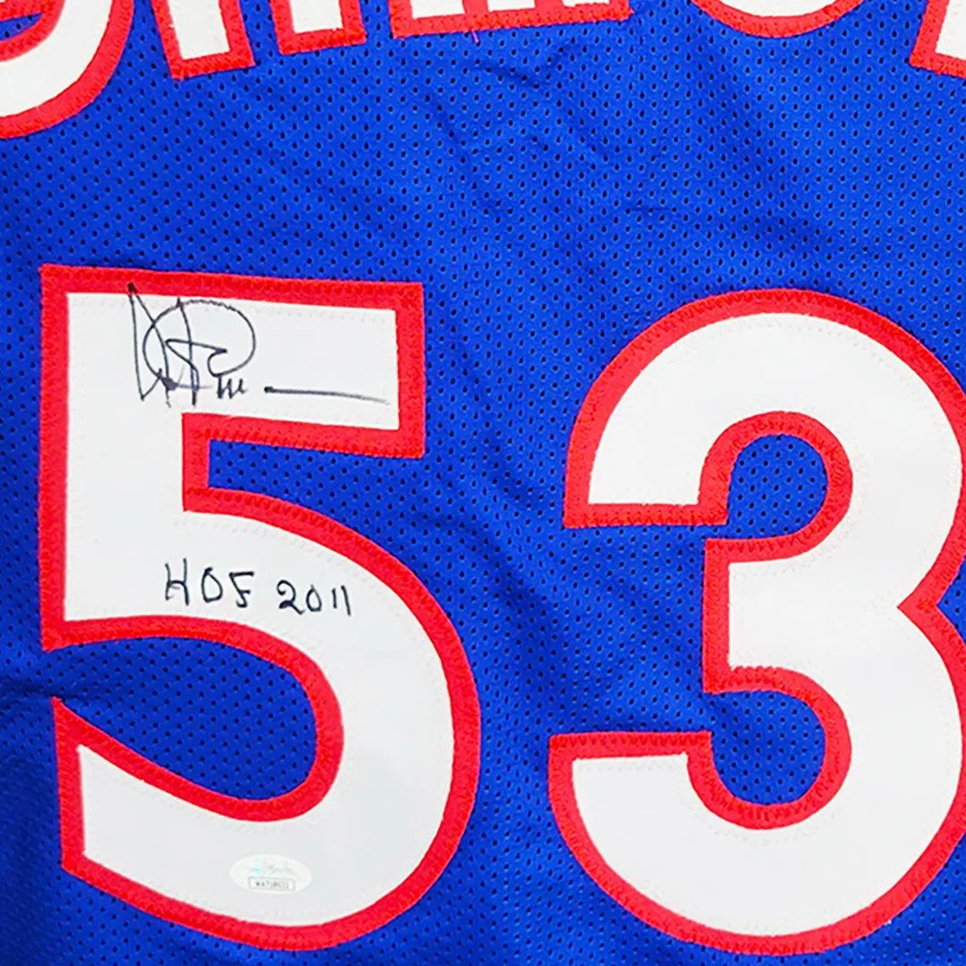 Artis Gilmore Signed HOF 2011 Inscription Kentucky Blue Basketball Jersey (JSA)