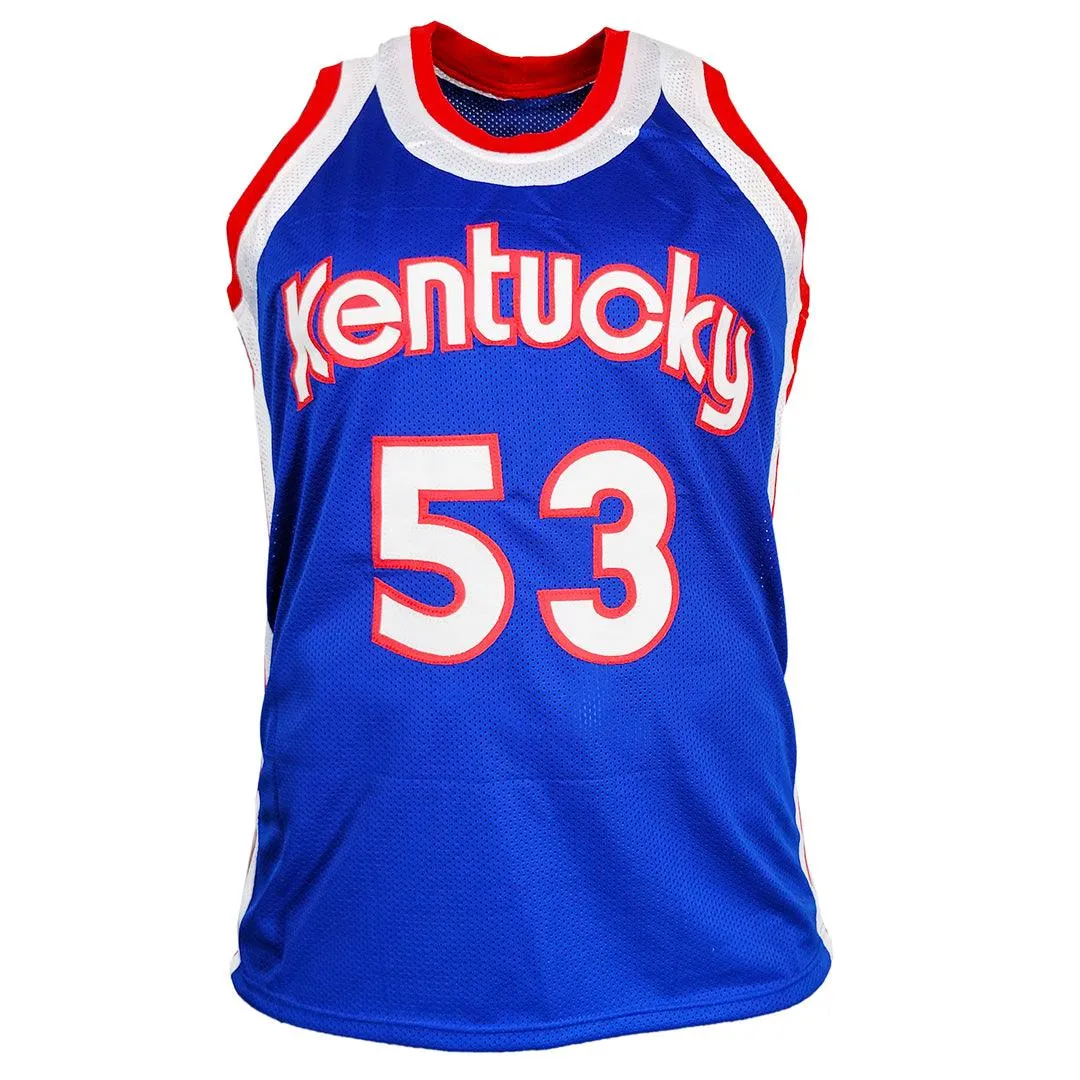 Artis Gilmore Signed HOF 2011 Inscription Kentucky Blue Basketball Jersey (JSA)