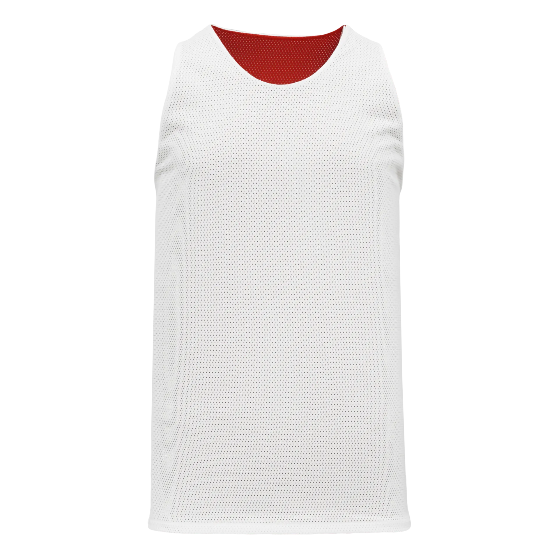 Athletic Knit (AK) BR1302A-208 Adult Red/White Reversible League Basketball Jersey