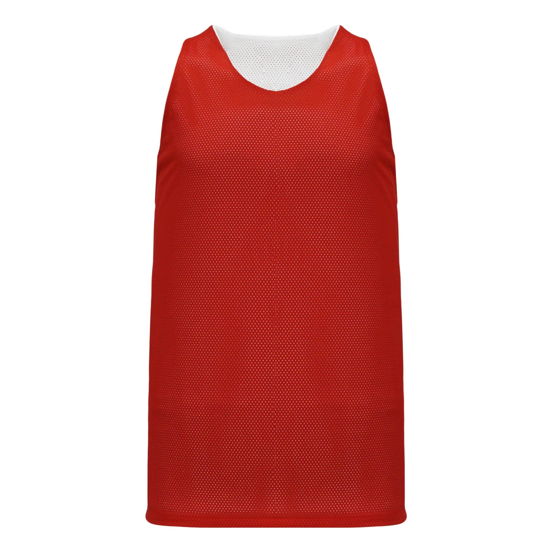 Athletic Knit (AK) BR1302A-208 Adult Red/White Reversible League Basketball Jersey