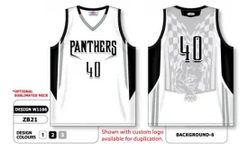 Athletic Knit Custom Sublimated Basketball Jersey Design W1106