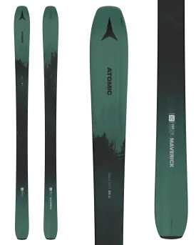 Atomic Maverick 86 C Women's Snow Skis - Dark Green/Black - 2025