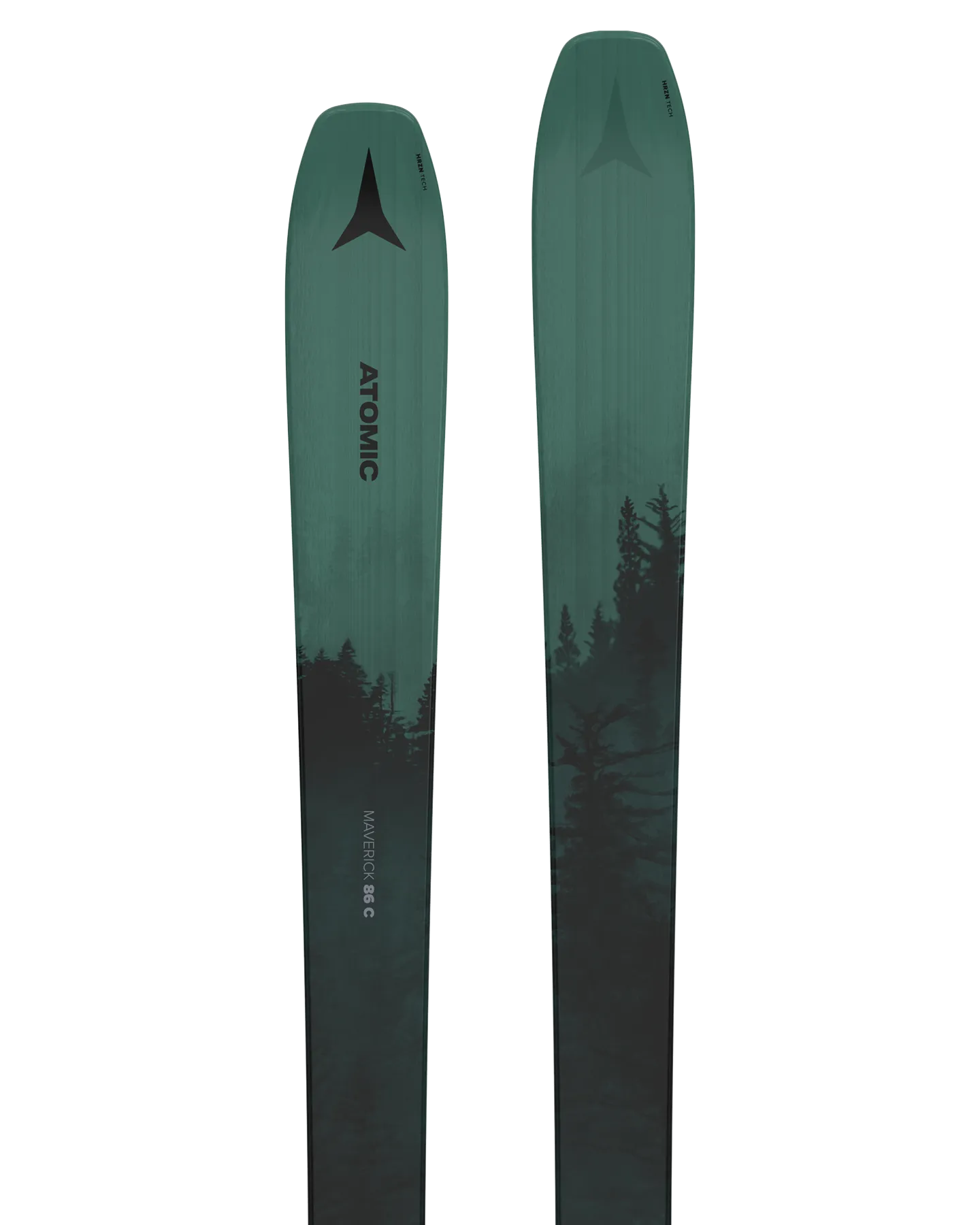 Atomic Maverick 86 C Women's Snow Skis - Dark Green/Black - 2025