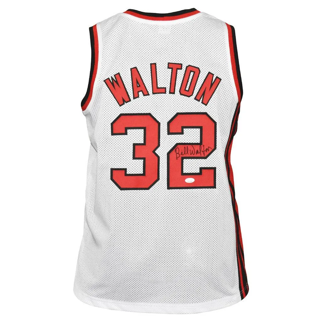 Bill Walton Signed Portland White Basketball Jersey (JSA)