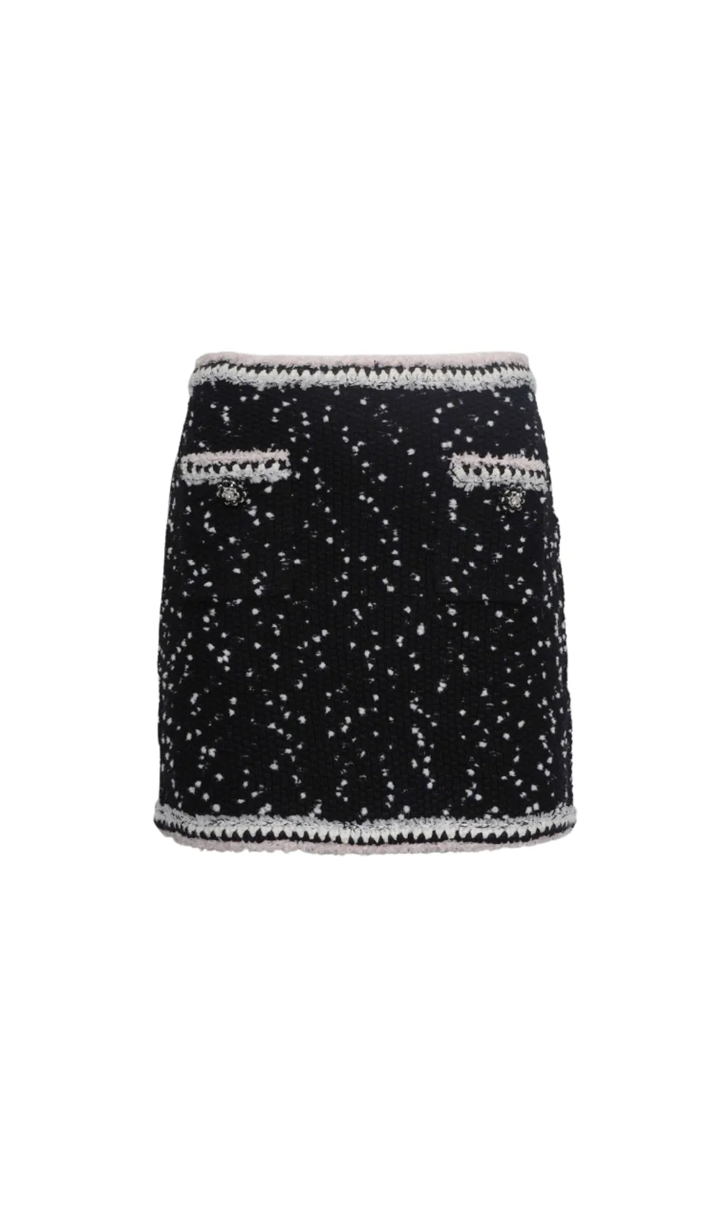 BLACK & WHITE KNIT SKIRT