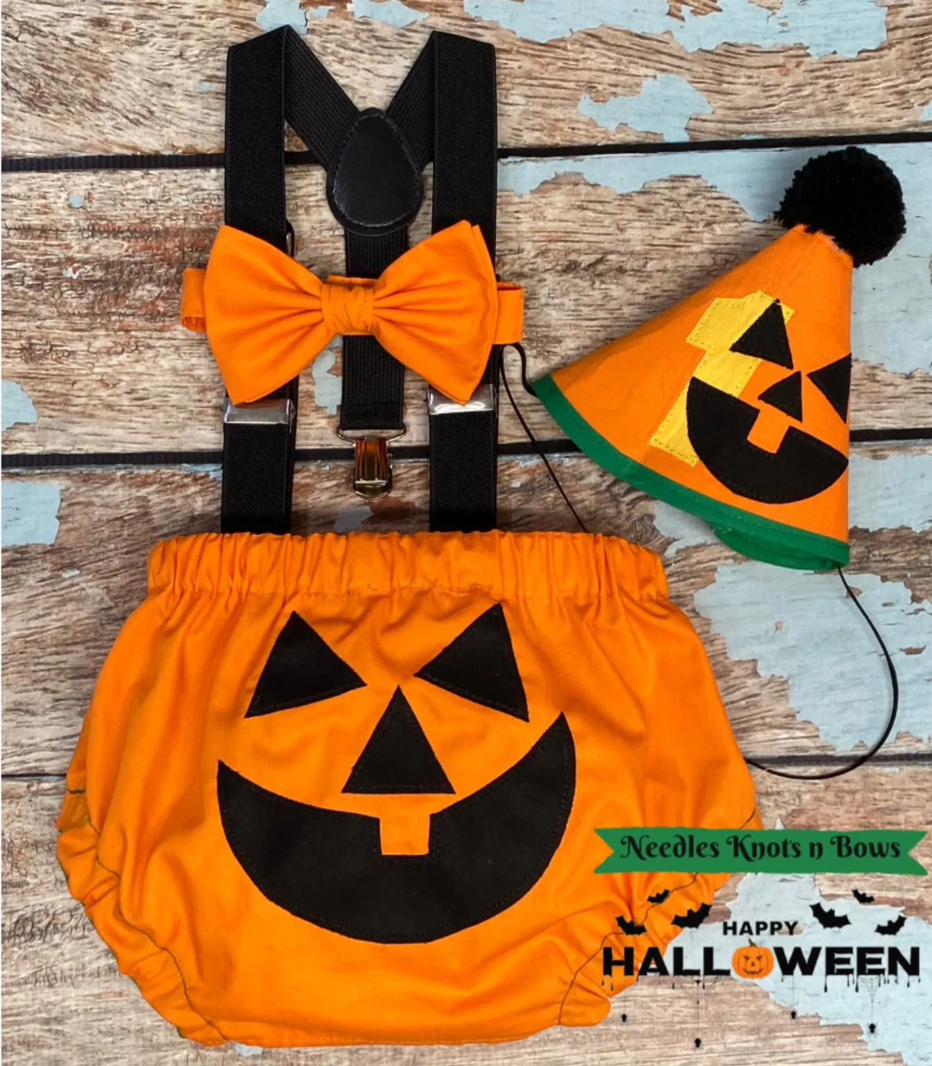 Boys Pumpkin Halloween Cake Smash Outfit, Fall Birthday