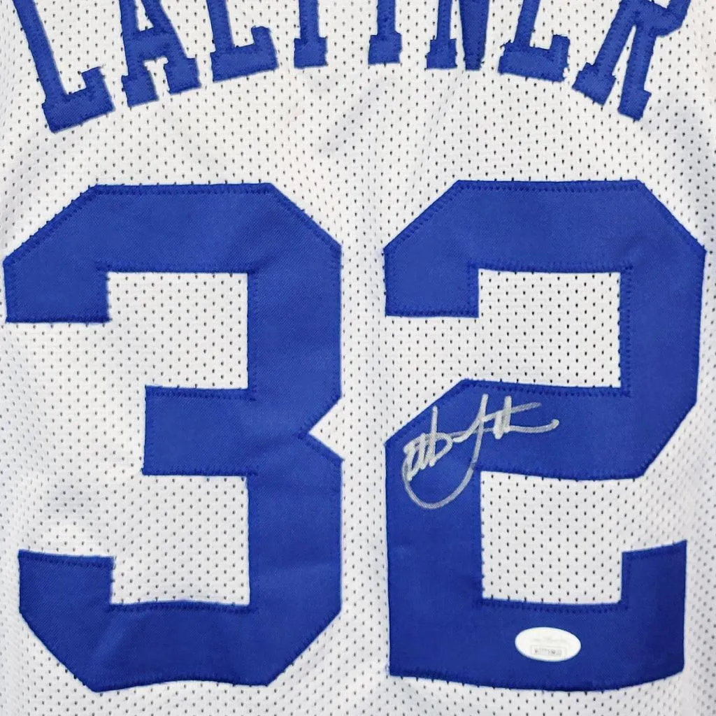 Christian Laettner Autographed Special Edition College Basketball Jersey White (JSA)