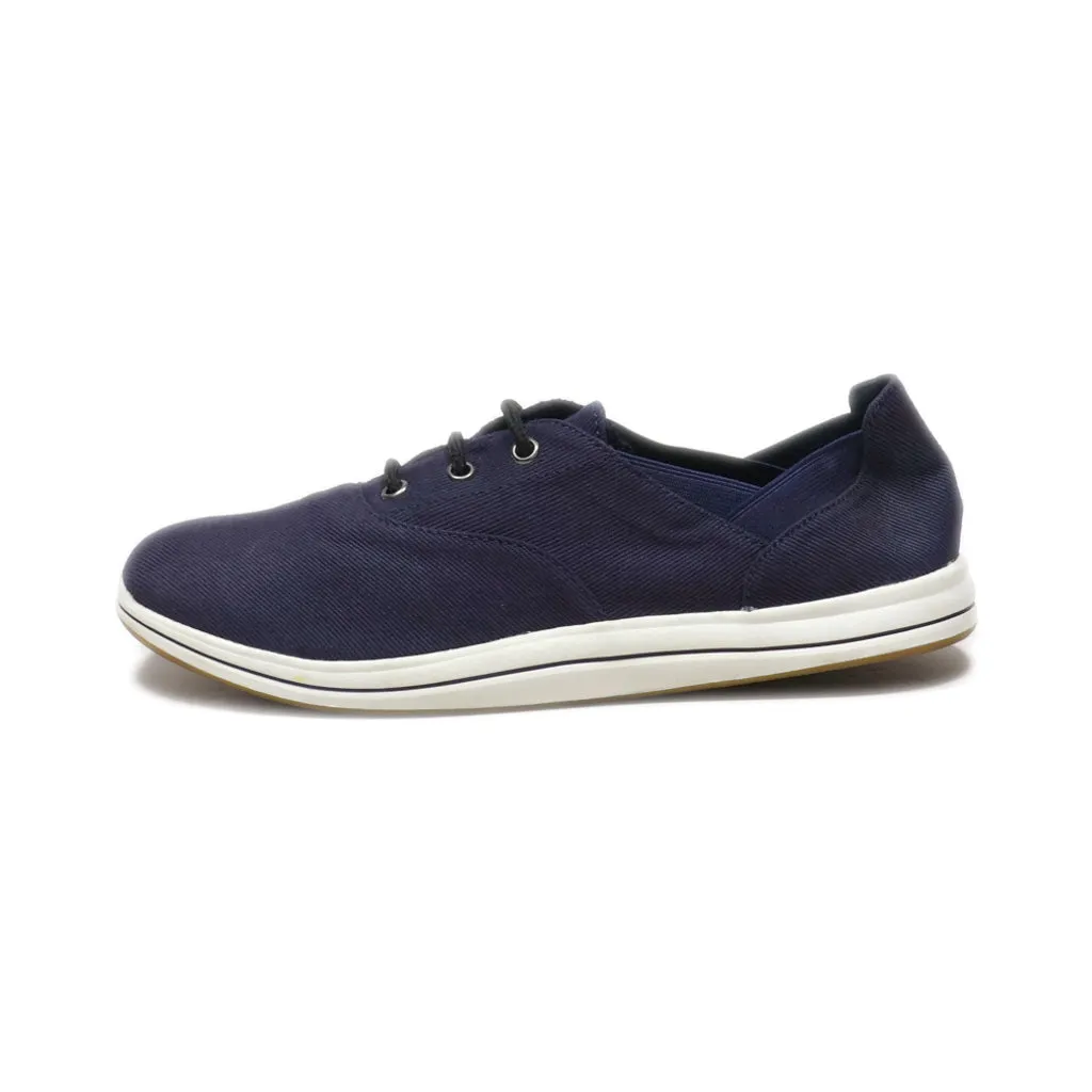 Clarks Lace Ups Leather Blue Colour For Women