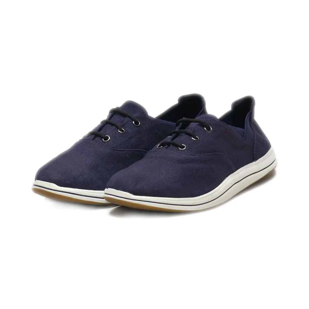 Clarks Lace Ups Leather Blue Colour For Women