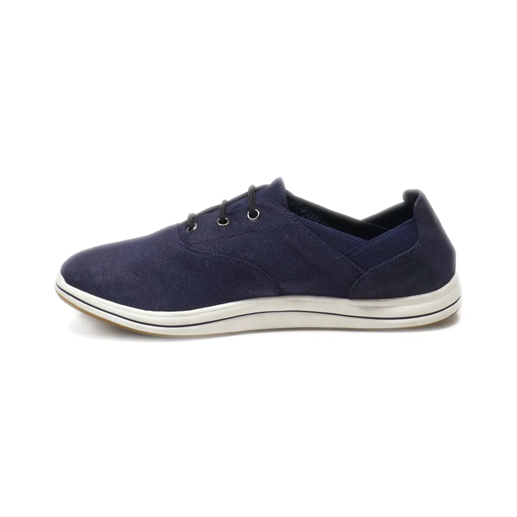 Clarks Lace Ups Leather Blue Colour For Women