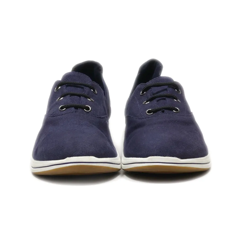 Clarks Lace Ups Leather Blue Colour For Women