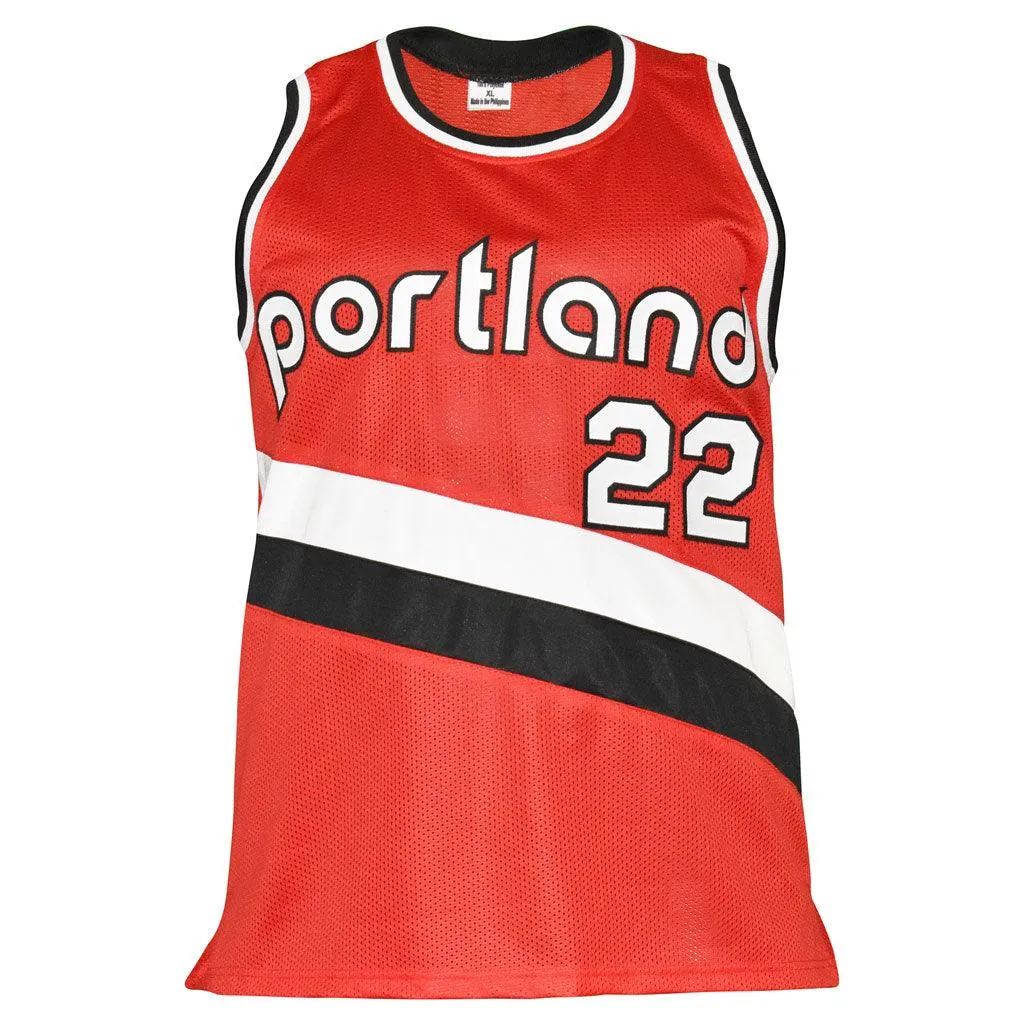 Clyde Drexler Signed Portland Pro Red Basketball Jersey (JSA)