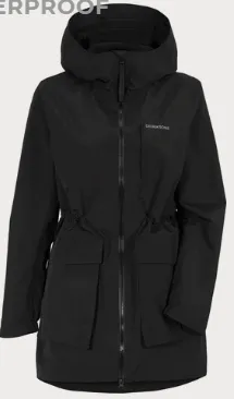 Didriksons Womens Parka - Lana  Black