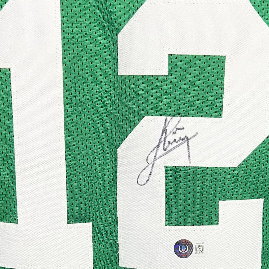 Don Chaney Signed Boston Green Basketball Jersey (Beckett)