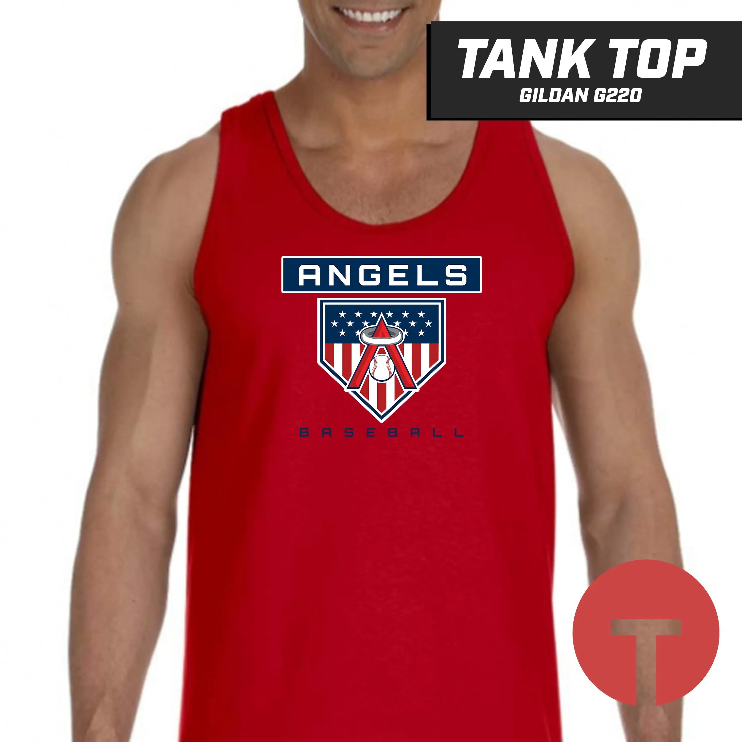 East Cobb Angels - LOGO 5 - Tank Top Gildan G220