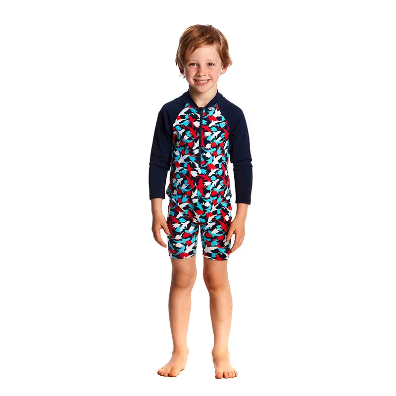 Funky Trunks -  Feeding Frenzy Toddlers Go Jump Suit