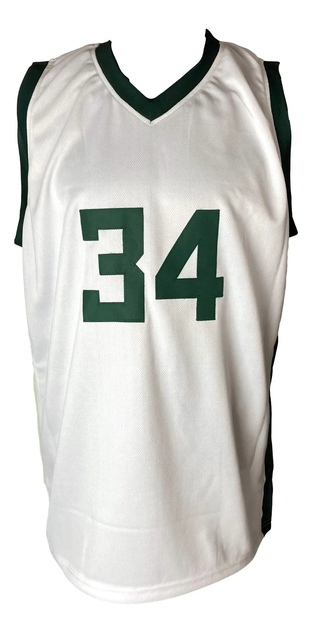 Giannis Antetokounmpo Milwaukee Signed White Basketball Jersey JSA