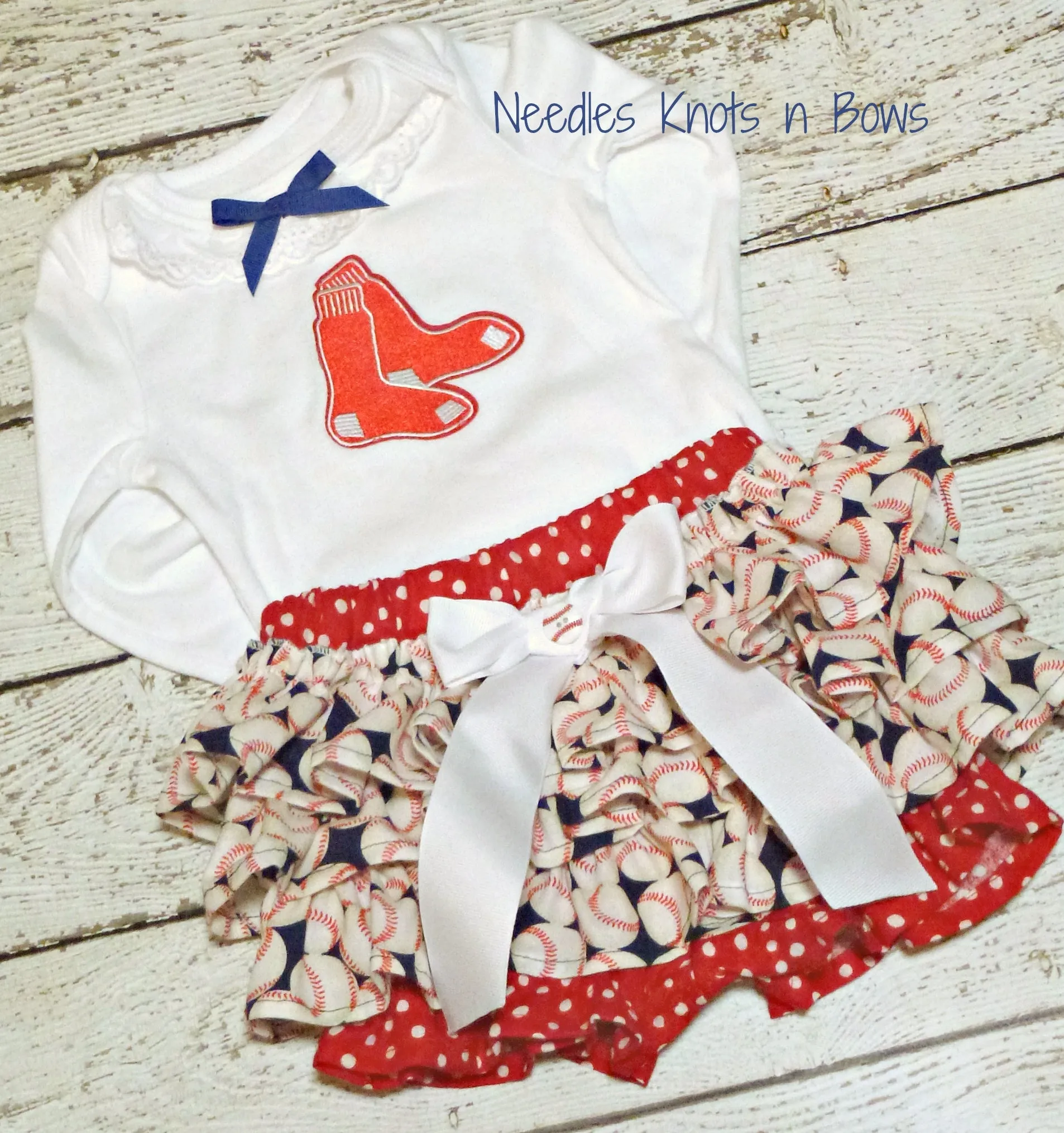 Girls Boston Red Sox Game Day Baseball Outfit