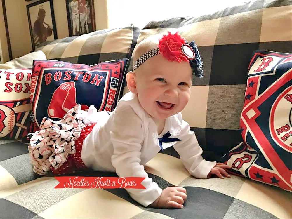 Girls Boston Red Sox Game Day Baseball Outfit