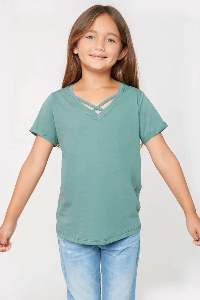 Girls Criss Cross T-Shirt