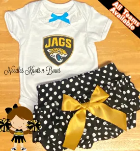 Girls Jacksonville Jaguars Game Day Football Outfit