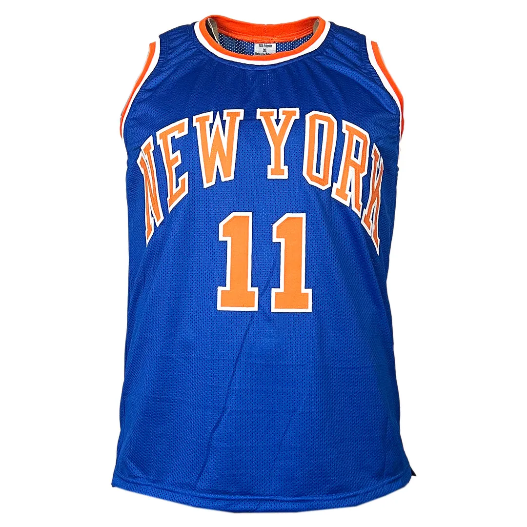 Jalen Brunson Signed New York Blue Basketball Jersey (JSA)