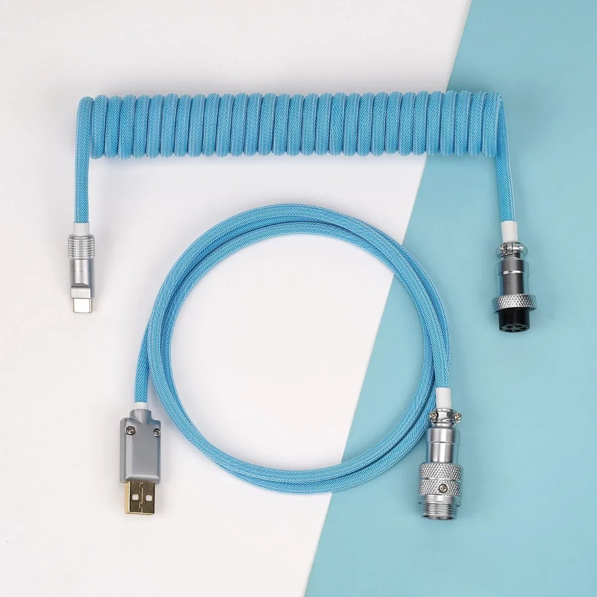 KBDfans Blue Custom Handmade USB-C Cable