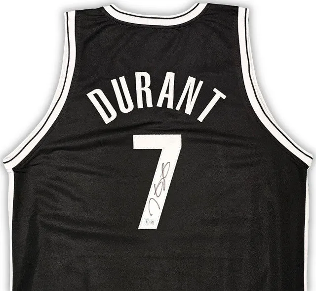 Kevin Durant Brooklyn Signed Black Basketball Jersey BAS