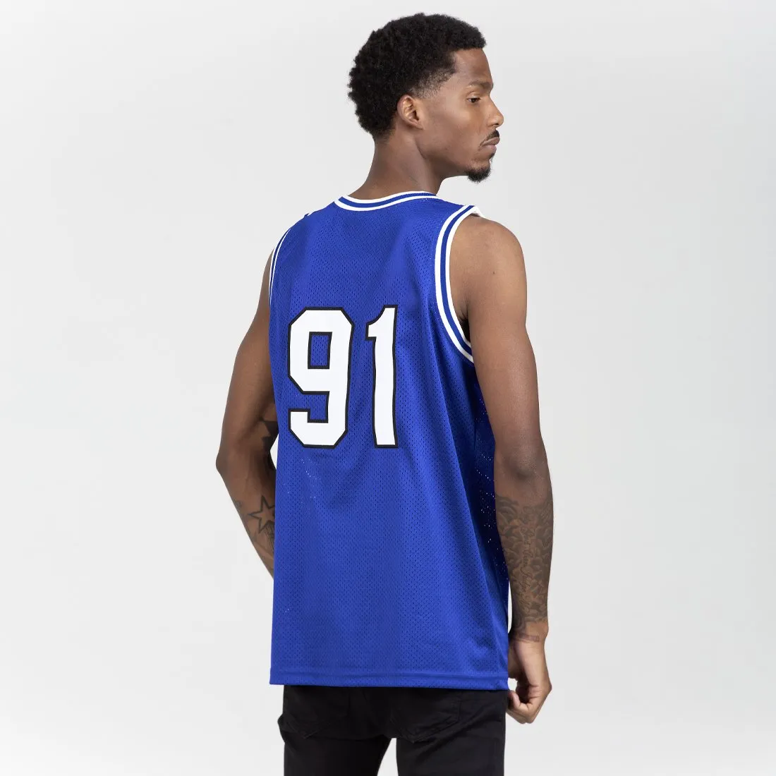 King Ice x Death Row Records- Blue Basketball Jersey