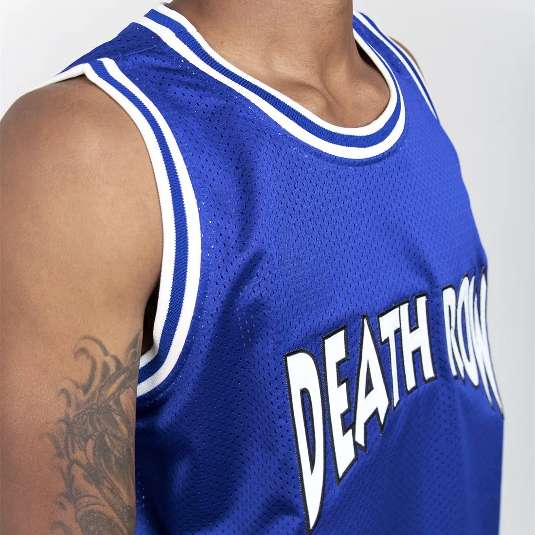 King Ice x Death Row Records- Blue Basketball Jersey