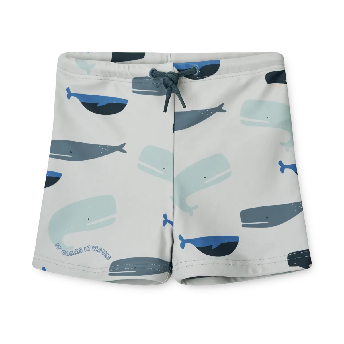 Liewood Otto Swimsuit with print | Whales /Cloud Blue