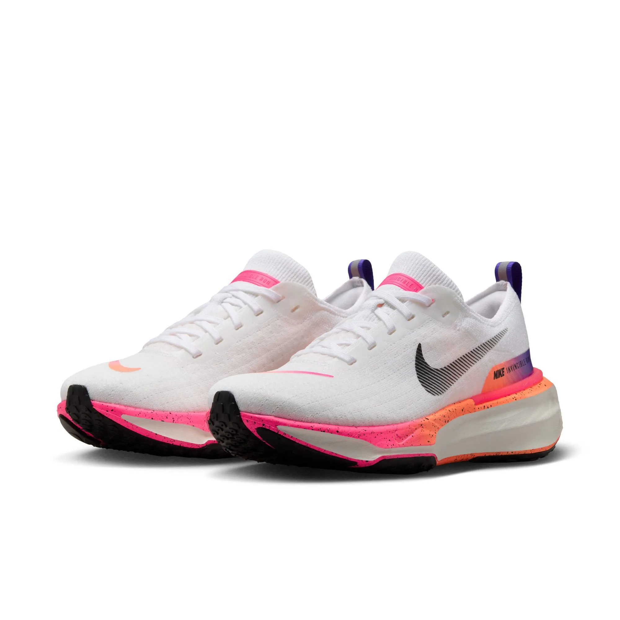 Nike | Women's Invincible 3 Road Running Shoes - White/Mango