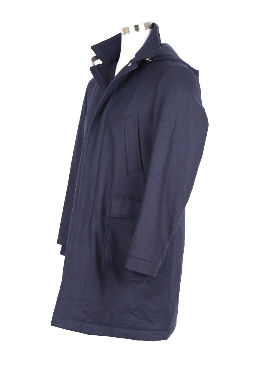 Padded Loro Piana Material Wool Parka