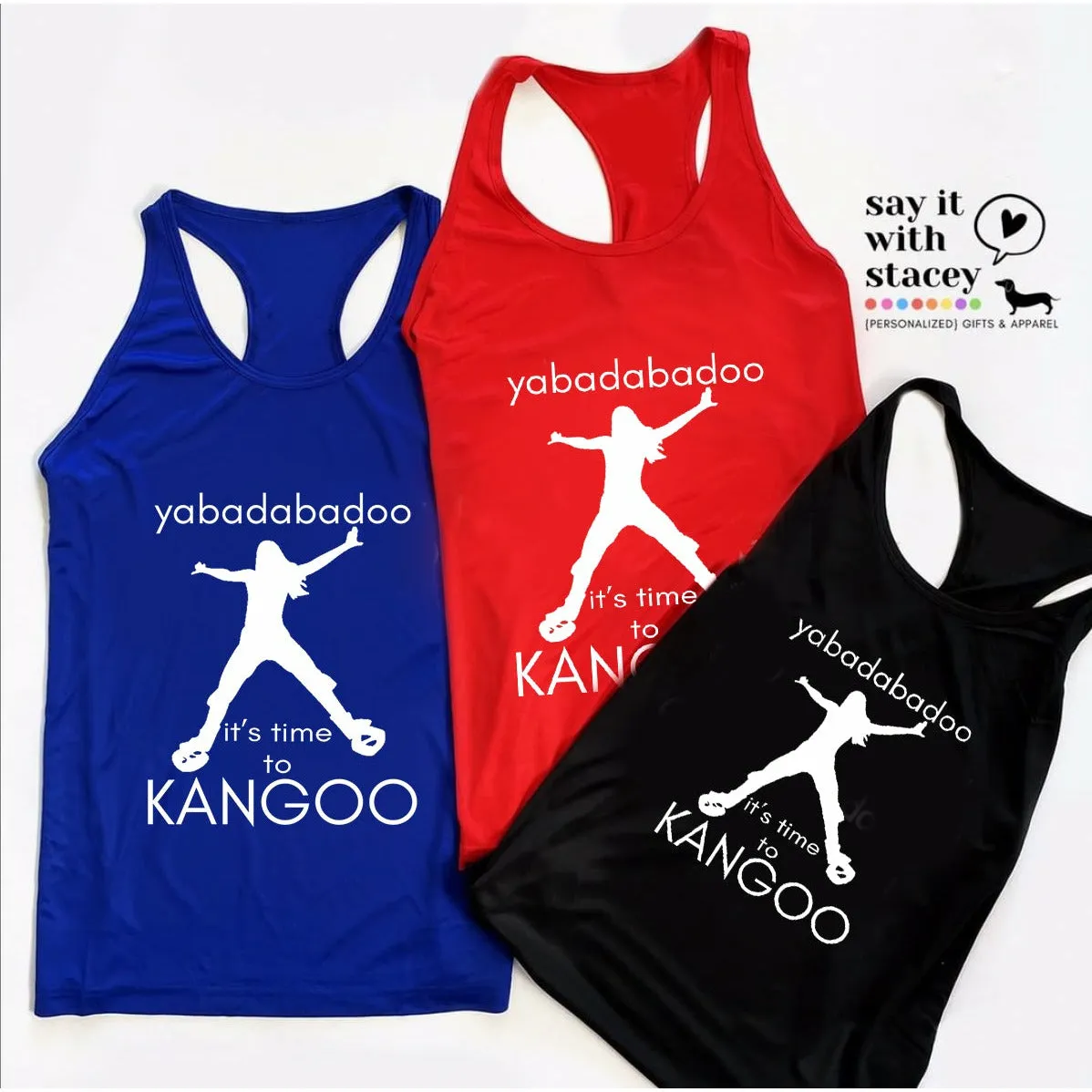 Performance Tank {Performance Tanks} with confetti sparkles for Kangoo Jumps