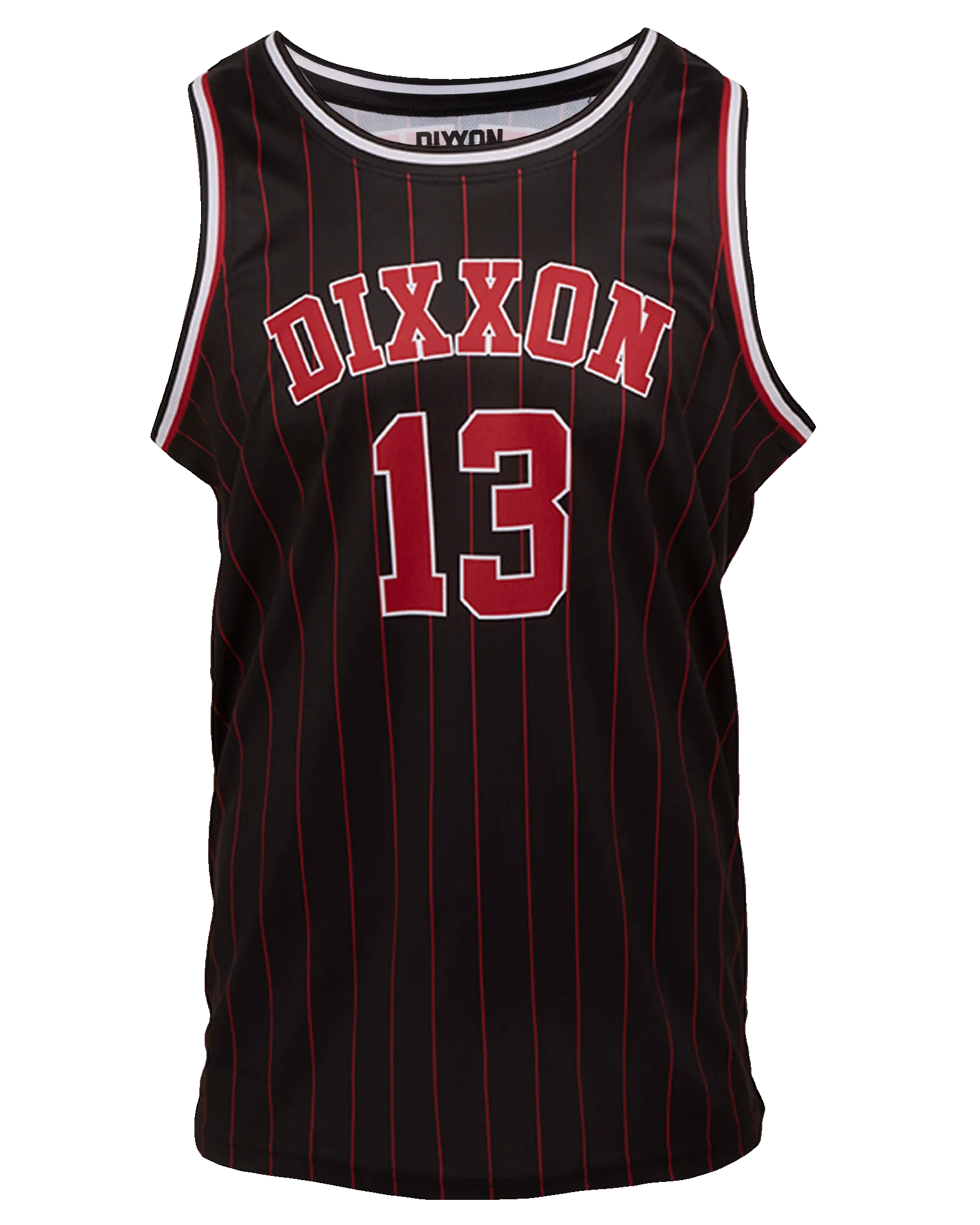 Pinstripe Jersey - Black, Red, & White