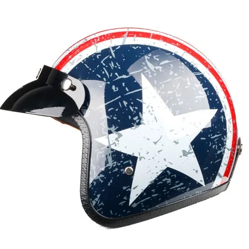 Put your pride on display in this classic American style motorcycle helmet!