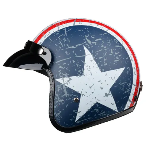 Put your pride on display in this classic American style motorcycle helmet!