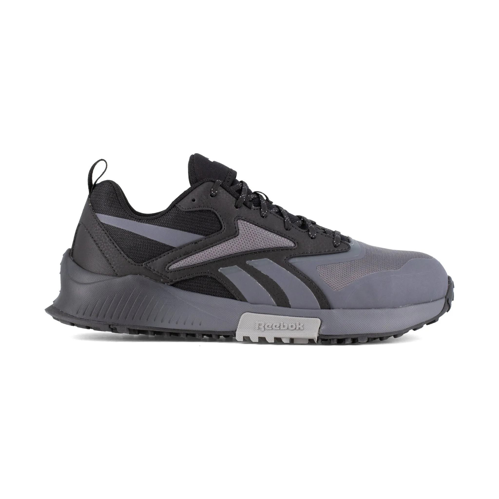 Reebok Work Men's Lavante Trail 2 Running Composite Toe Work Shoes - Grey/Black