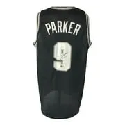 Tony Parker San Antonio Signed Black Basketball Jersey BAS ITP