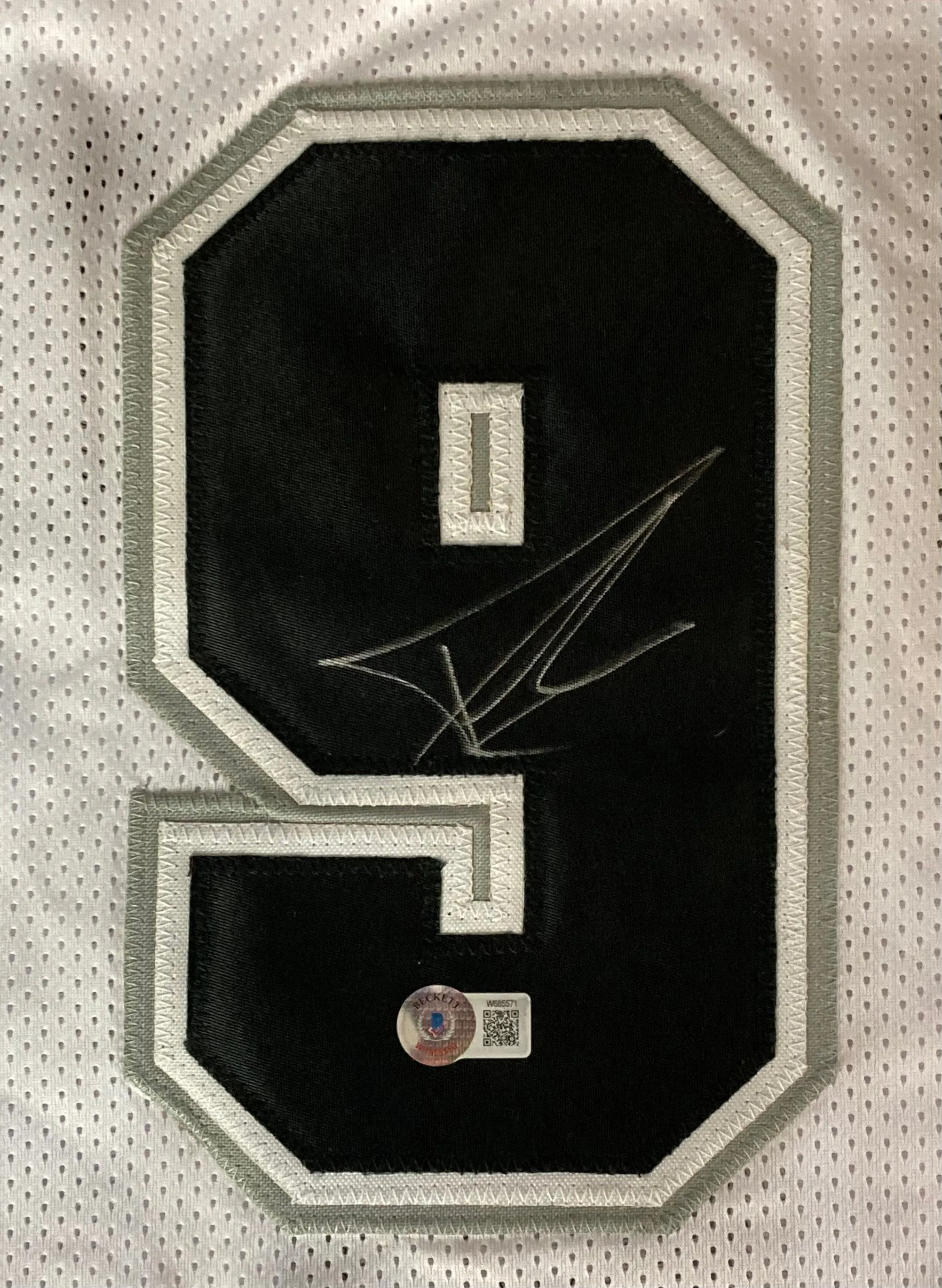 Tony Parker San Antonio Signed White Basketball Jersey BAS ITP