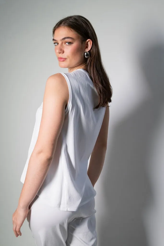 Transit Par Such Panelled Tank in White