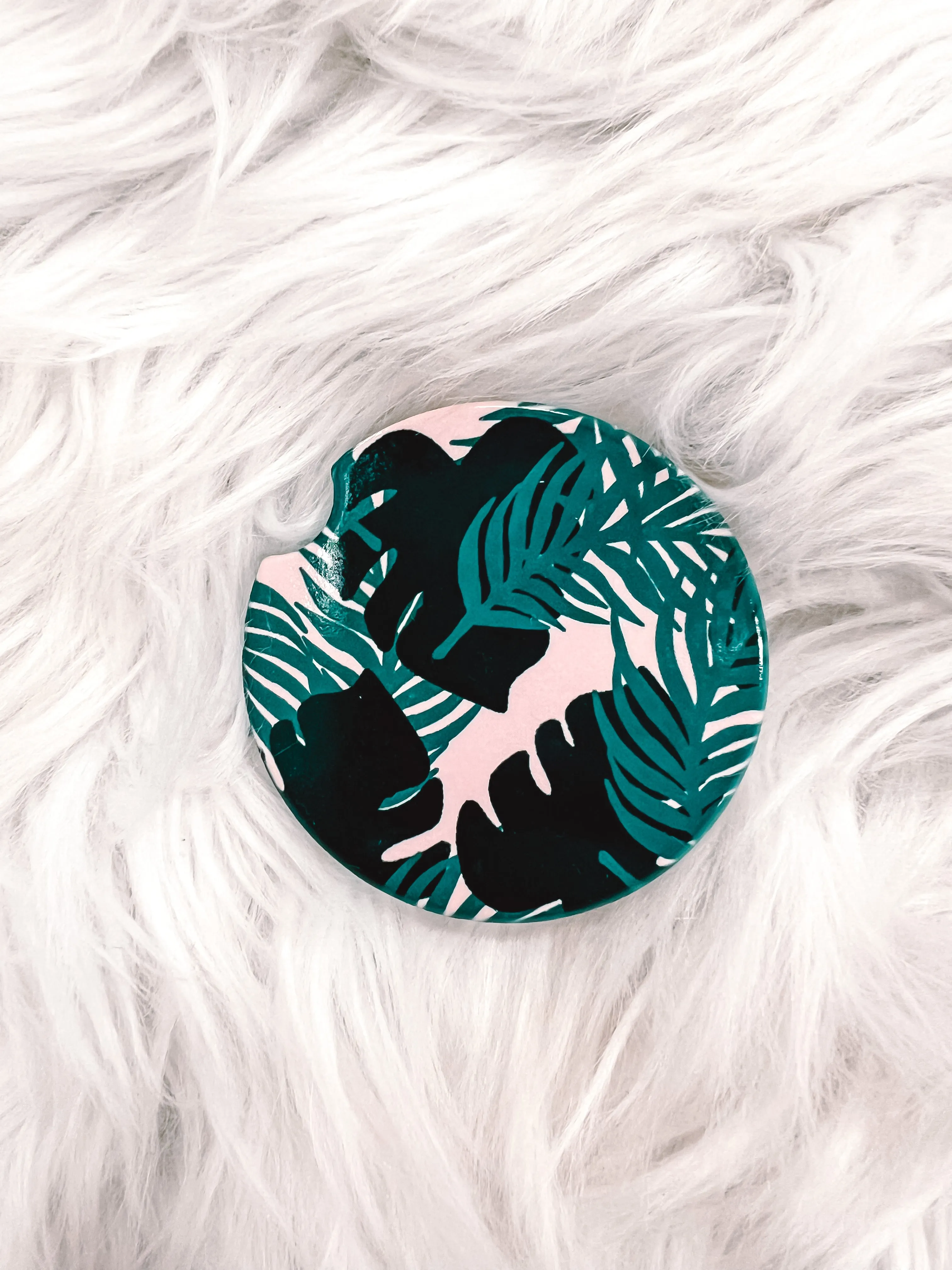 Trendy Tropical Car Coasters