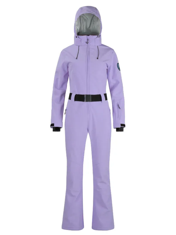 Women's Gsou Snow Classic Flare Belted Ski Suit