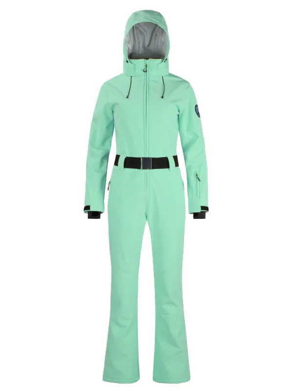 Women's Gsou Snow Classic Flare Belted Ski Suit