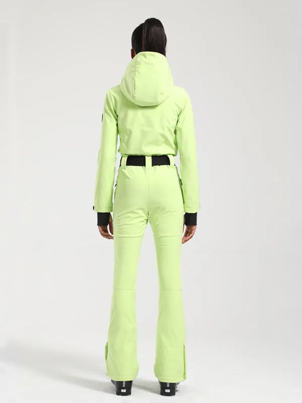 Women's Gsou Snow Classic Flare Belted Ski Suit