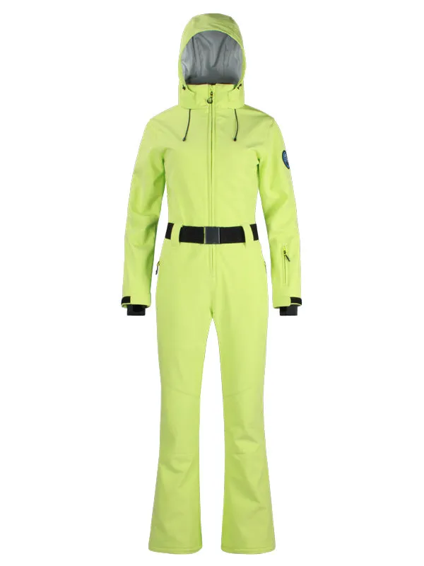 Women's Gsou Snow Classic Flare Belted Ski Suit